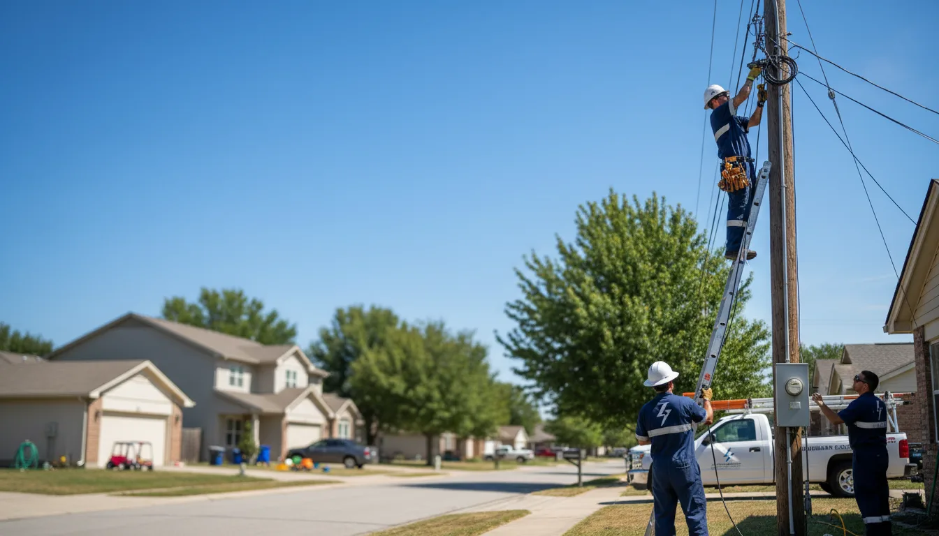 Residential electrician providing installation services in Aniwa, WI